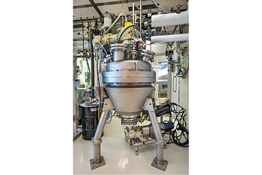large metal silver vat